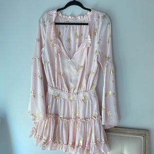 Buddy Love Pink Star long sleeve dress